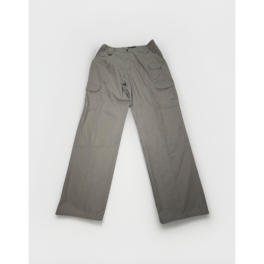 5.11 Tactical Men 34x32 Double Knee Canvas Pants Style# 74251 Khaki Cargo Cotton